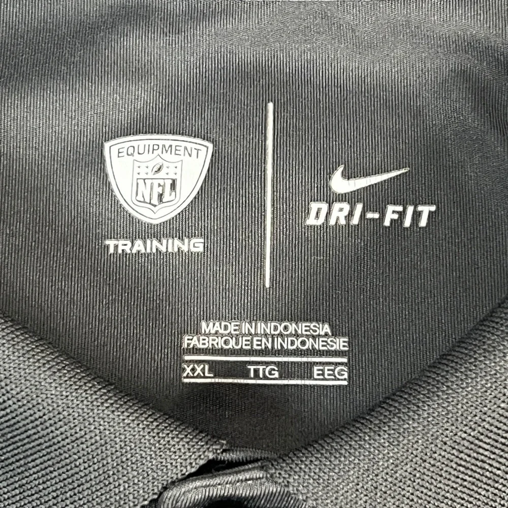 Indianapolis Colts Nike Polo Shirt Mens XXL Black NFL Equipment Training Dri-FIT